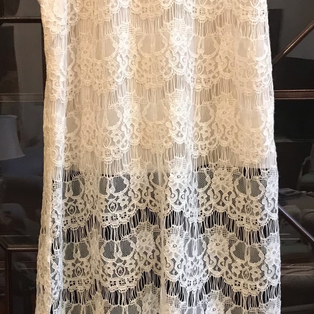 NWT Lace and Satin Astr sleeveless Dress - Picture 8 of 12